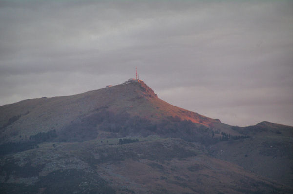 La Rhune au coucher du soleil