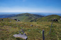 La crete du Puy Brunet au Puy de la Cede