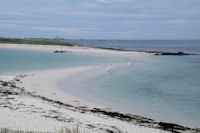 La plage joignant l_Ile de St Nicolas et l_Ile de Bananec