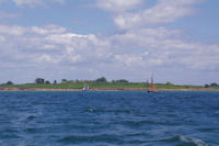 Des vieux greement devant l'Ile Godec dans le Golfe du Morbihan