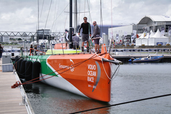 Groupama, le bateau de Frank Cammas, vainqueur de la Volvo Ocean Race 2011-2012