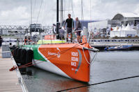 Groupama, le bateau de Frank Cammas, vainqueur de la Volvo Ocean Race 2011-2012