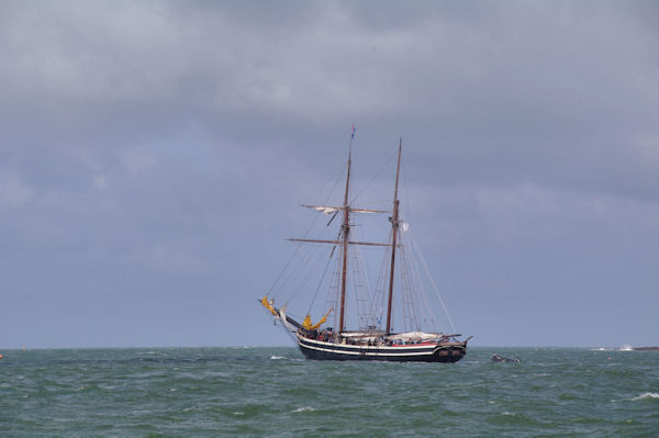 Vieux grment  la sortie du port de Lorient_Groix