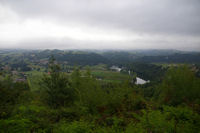 Sur le GR65 vers Thabor, le Lot et au fond, Flagnac