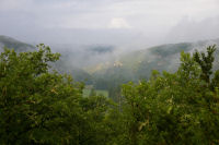 Brumes dans la valle du Cl depuis La Bouyssire