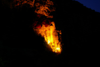 Jeux de Lumires au chteau du Diable  Cabrerets