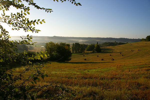 Brumes matinales vers Les Plnes