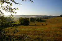 Brumes matinales vers Les Pelenes