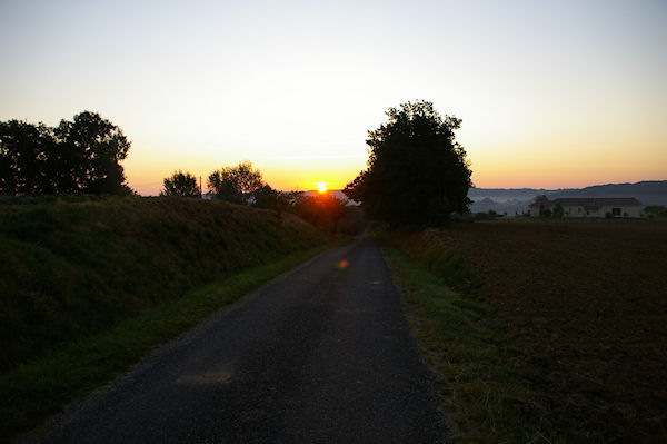 Vers Bernon au petit matin