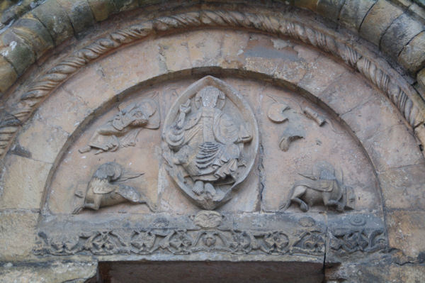 Le tympan de l_glise St Nicolas de Nogaro