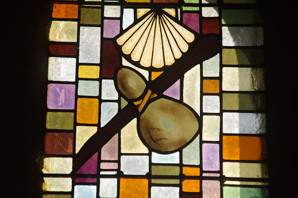 Un vitrail de l_glise de Louvigny