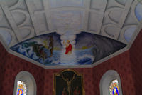 Plafond petit dans l_glise de Castelnau Camblong