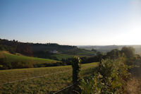 Au fond, la valle de la Bidouze