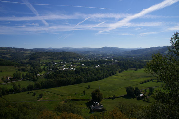 La valle du Lot vers St Come d'Olt