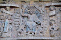 Le typan de l'Abbatiale Ste Foy de Conques