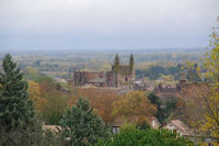 L'eglise Notre Dame du Bourg a Rabastens depuis La Rode