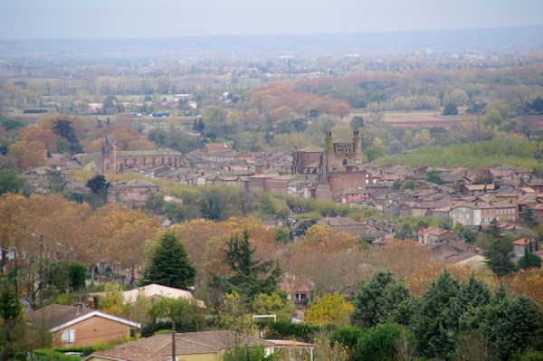 Rabastens depuis la chapelle de Puycheval