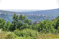 Au loin Najac, depuis les Cuos