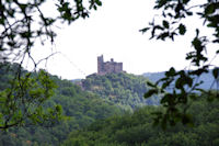 Le chateau de Najac depuis le Muret