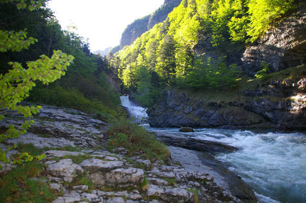 Le rio Arazas avant de verser dans la cascade del Estrecho