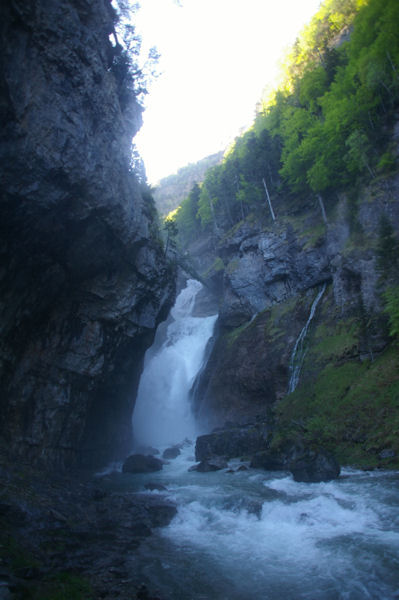 Le bas de la cascade del Estrecho