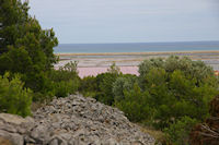 Vue des Salins de Gruissan depuis l'Ile St Martin