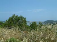 Gruissan et son tang depuis les hauts de Capoulade