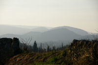 Les monts des Corbires depuis la Mtairie Miraills