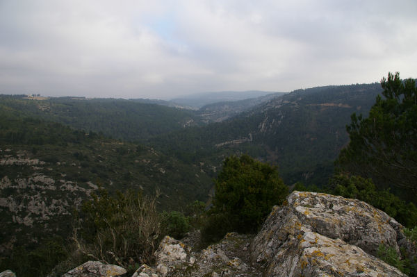 La valle de l'Orbieu depuis le roc de Notre Dame du Carla