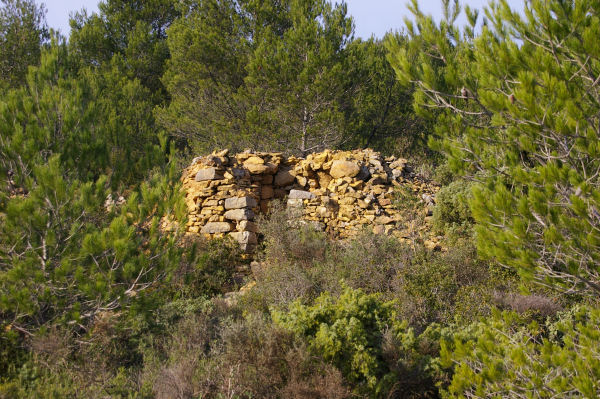 Une ruine en descendant vers Lagrasse