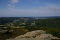 Vue de Pradelles Cabardes depuis le Roco d'Astie