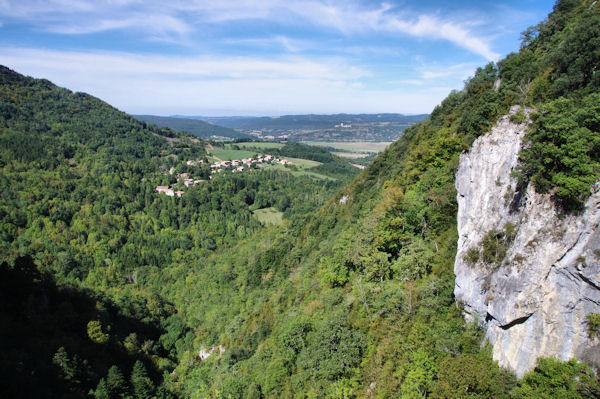 Le vallon du Blau, le Saut de la Bourrique