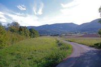 La route peu apres avoir passer le Blau