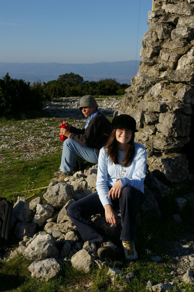 Marie Franoise et Camille au Signal Alaric