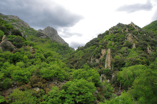 Le vallon du Lialais surmont par le Fourcat d_Heric