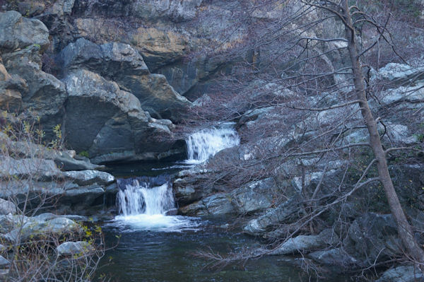 Cascades en gradins sur le Briant