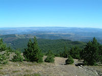 Vue au Nord depuis le Mt Aigoual