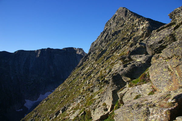 Le Canigou et derrire le Pic Barbet depuis La Porteille