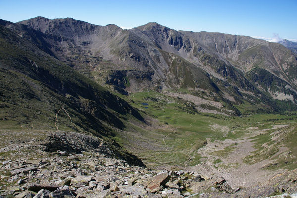 Le vallon de Cady depuis les flancs du Pic Barbet