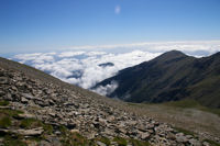 Le Pic Gallinasse depuis les flancs du Pic Barbet