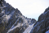 La Portella Roja et la crte dentele du Puig Pedros depuis le versant Nord du Cap de Llosada