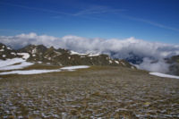 L Ariege dans les nuages depuis les pentes du Puig de Coma d Or