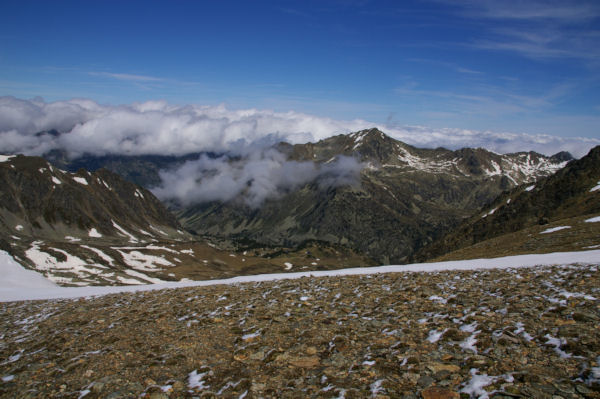 Le Pic d Auriol depuis les pentes Ouest du Puig de Coma d Or