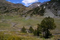 La valle de Querforc, au fond, la Portella de Lanos