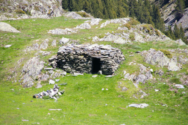 Un orri au dessus de la valle de Cortal Rosso