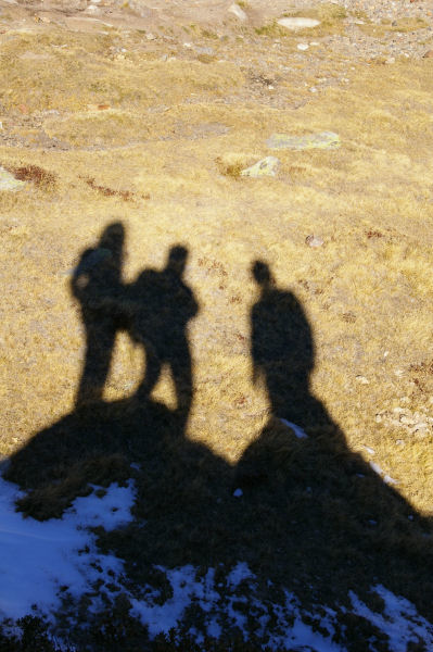 Camille, Fred et Marie Franoise en montant vers l'Estany de Soubirans