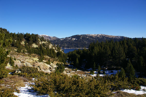 Au fond, le lac des Bouillouses