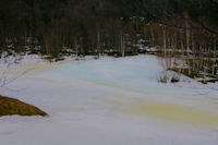 Glace colore  el Pla avant d'arriver  Port Puymorens