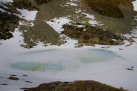 Le Lac de Bassa de Mercader, gel en cette saison