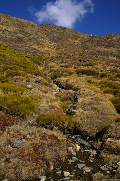 Un petit ruisseau qui descend du Pic de Tossal Mercader